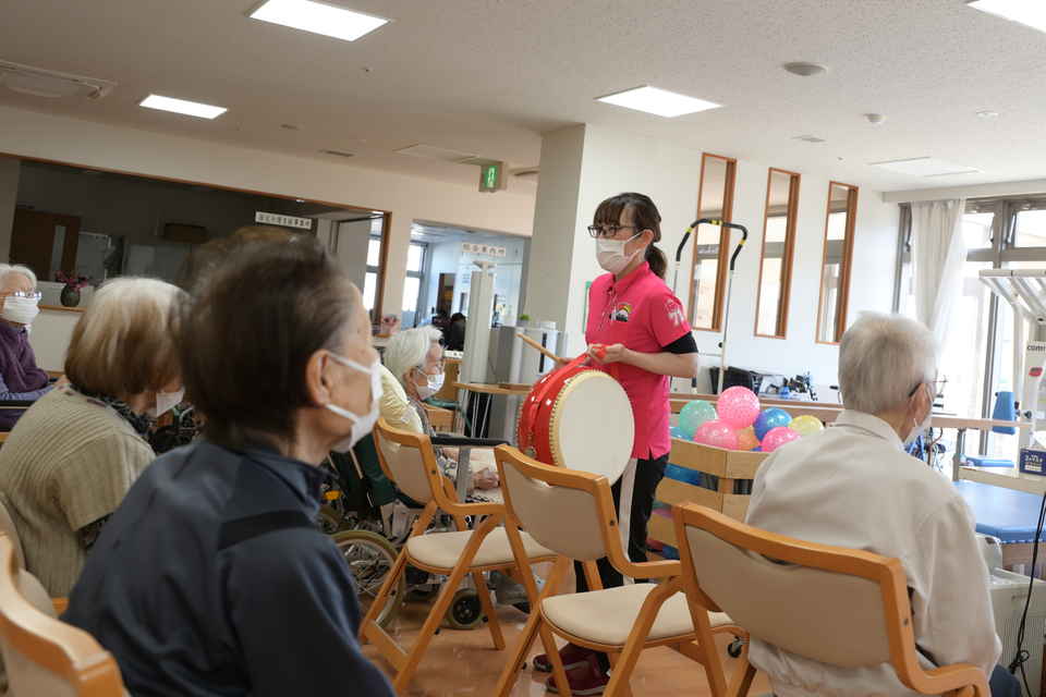機能訓練を受ける利用者