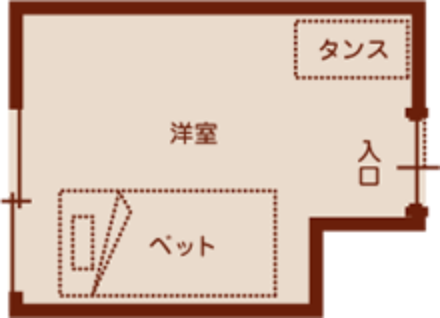 居室の間取り図