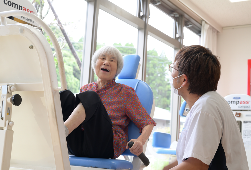 機能訓練を受ける利用者